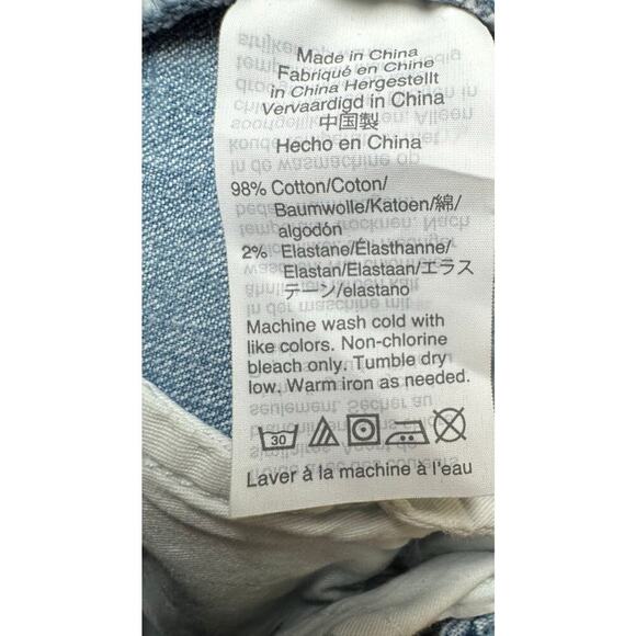 Madewell Pleated Wide-Leg Denim Pants / Jeans — Size 0 — Gently Used - Picture 7 of 7